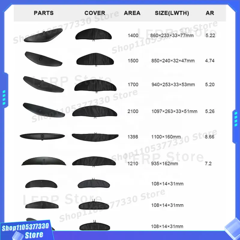 Set Papan Selancar Hydrofoil A - Hydrofoil Wing Set Carbon Fiber ulasan dan harga