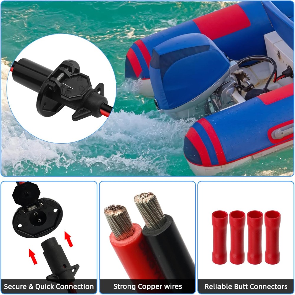 Konektor cepat Trolling 12v/8  - Electric Jet Board Motor ulasan dan harga