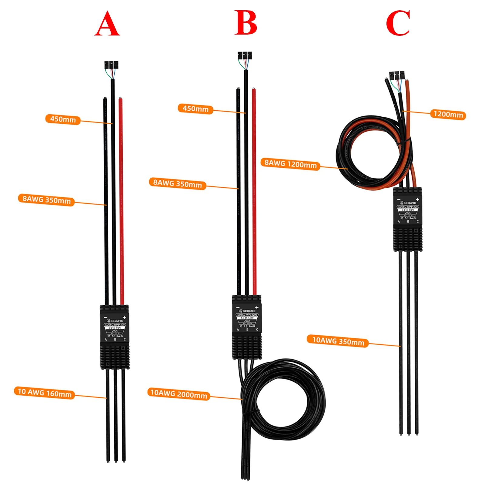 TopESSEQURE WP14200 IP68 Pengo - Efoil Esc 200A Waterproof ulasan dan harga