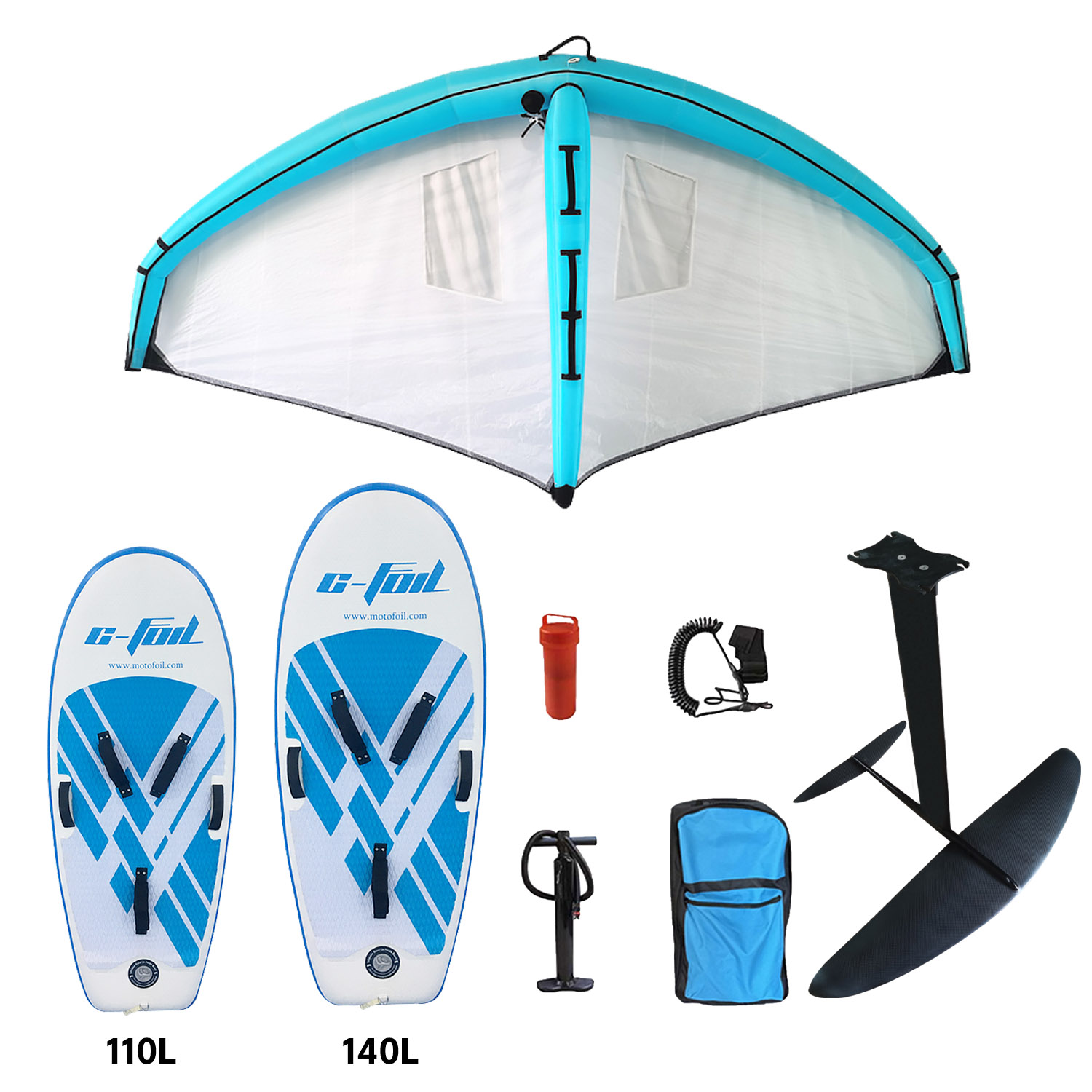 Set Foil Wing Tiga Bagian dari - Hydrofoil Wing Set Carbon Fiber ulasan dan harga